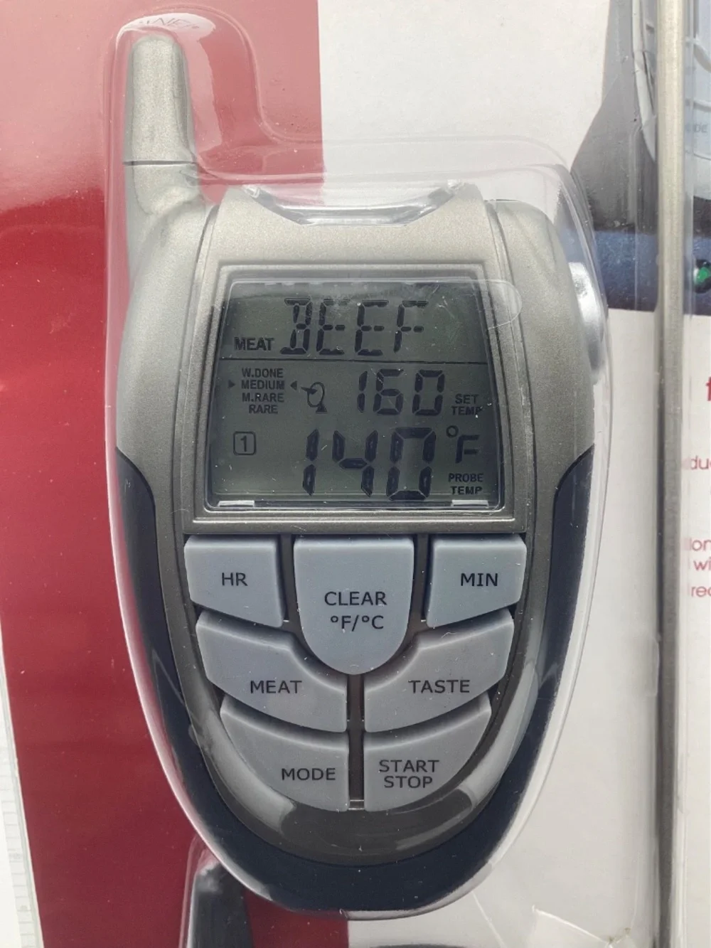 Grand Gourmet 100 Ft. Range Remote Cooking Thermometer W/ Probe